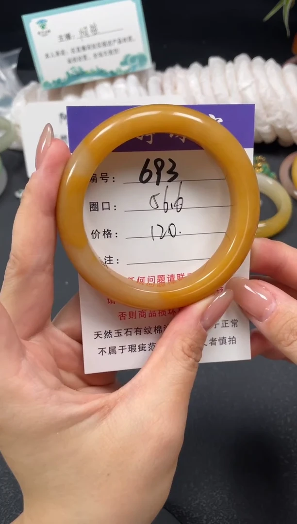 未镶嵌手镯石英质玉56