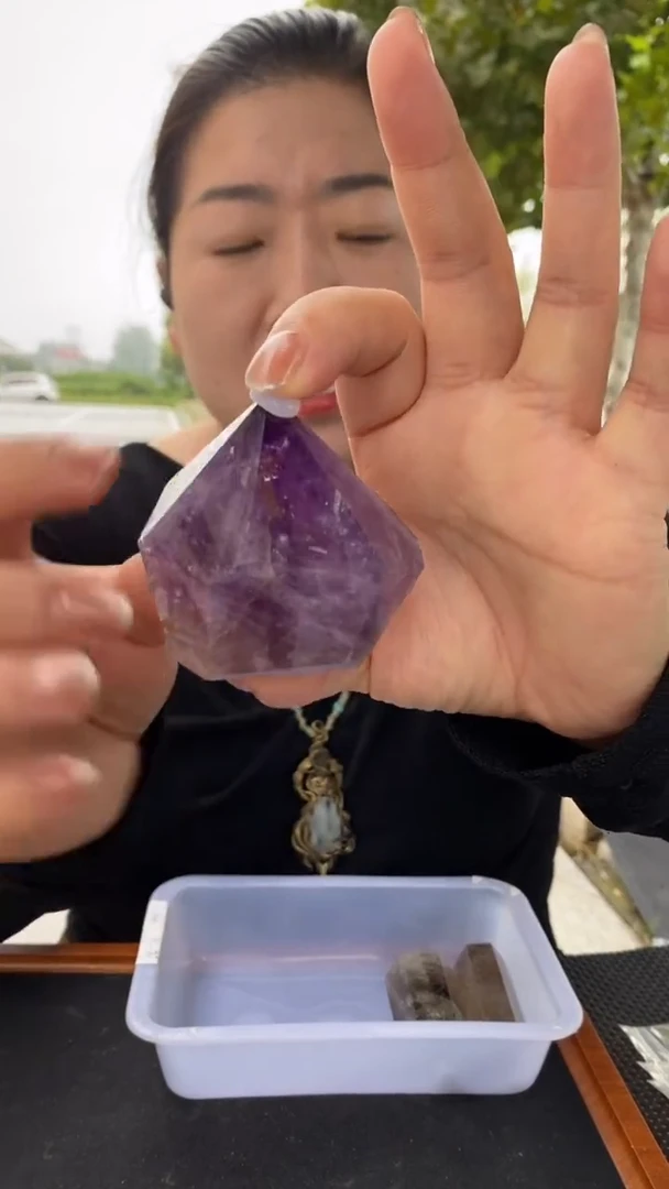 未镶嵌珠宝半成品水晶黄水晶柱子D88