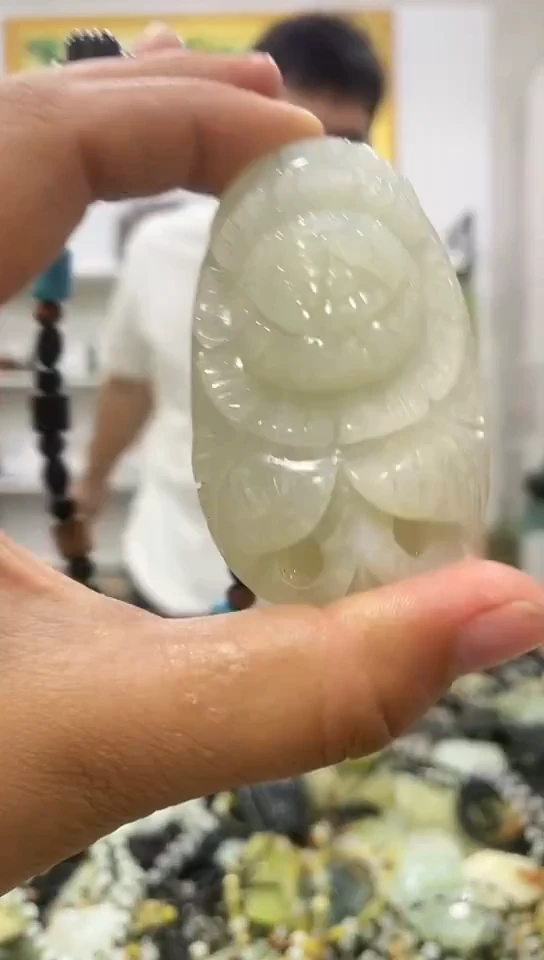 岫玉未镶嵌手把
