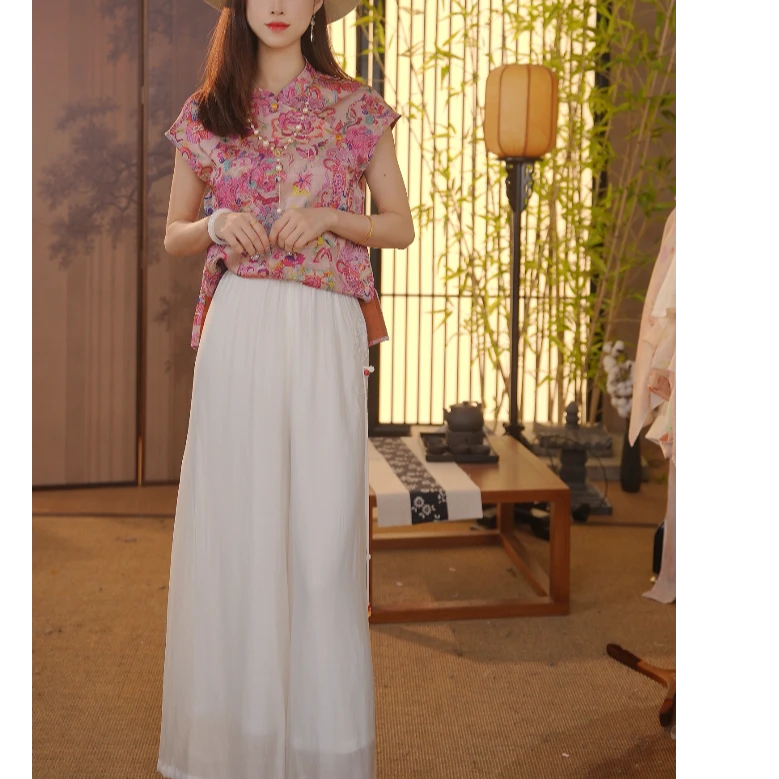 CJ 2025新中式设计日常舒适精品高品质裤子夏上新FB25041423