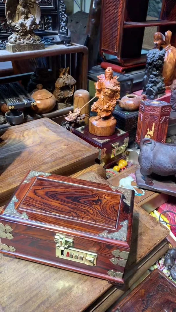 木碗珠脖挂和2.0 单圈手串带盒子