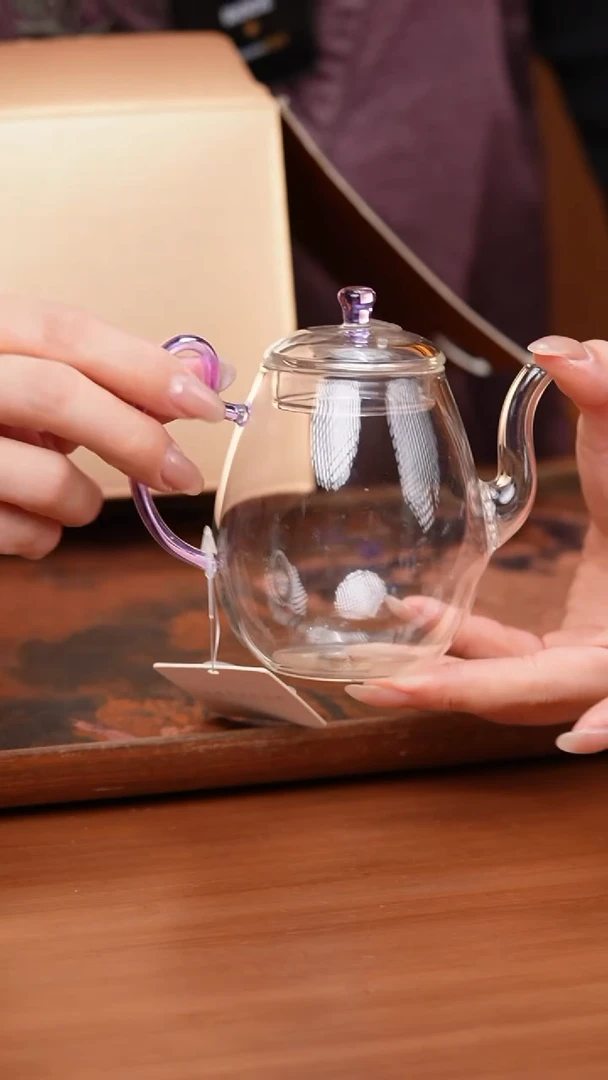 【闪购商品】禾器/晶彩灵雀壶/浅紫色/定制版