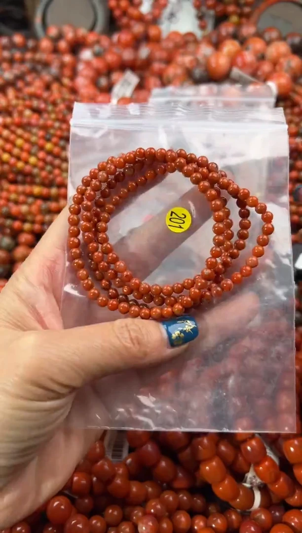 未镶嵌手串南红玛瑙4+