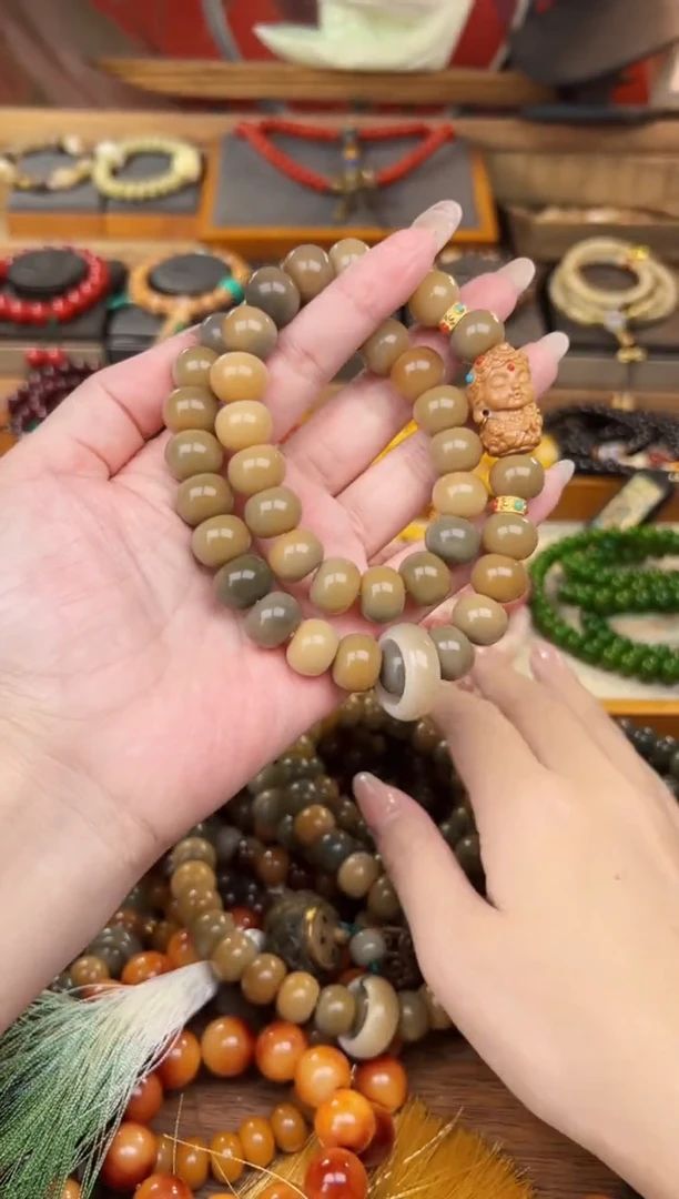 【闪购商品】菩提根/象牙果手串青芒度母双圈