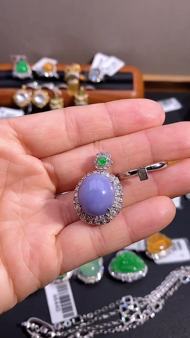 【闪购商品】翡翠戒指18K金镶嵌戒指