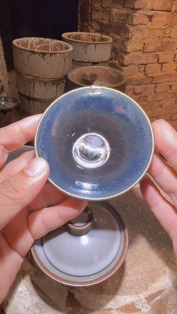 茶盏传*99柴烧建盏主人杯