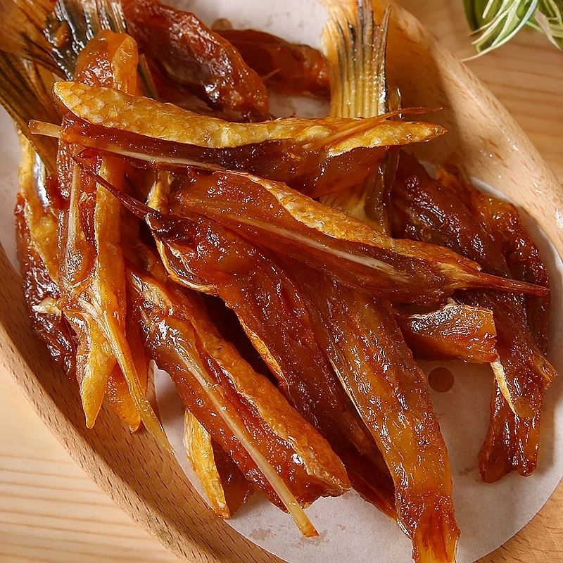 三文鱼鱼鳍温州特产小吃半成品三文鱼干鱼骨人吃的海鲜干货零食