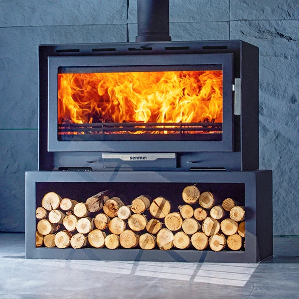【senmei】IMX1/650-950一键式抽拉壁炉欧式真火壁炉真火木柴家用