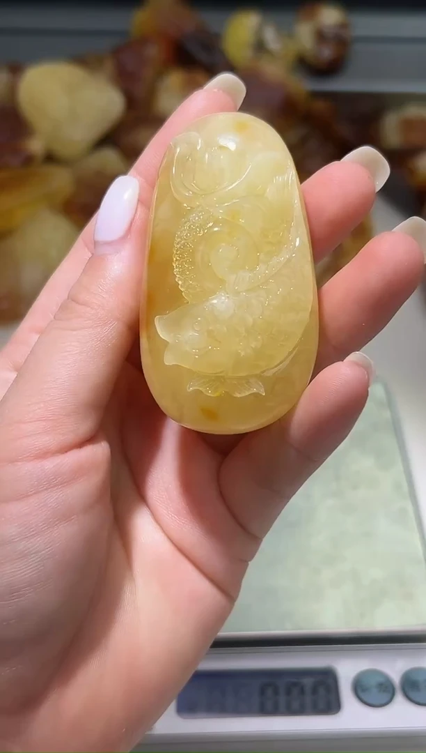 裸石琥珀未镶嵌琥珀蜜蜡吊坠