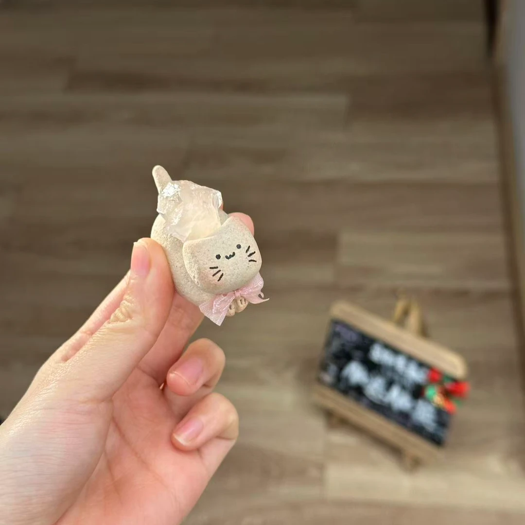 水晶小豆丁可爱粉水猫猫