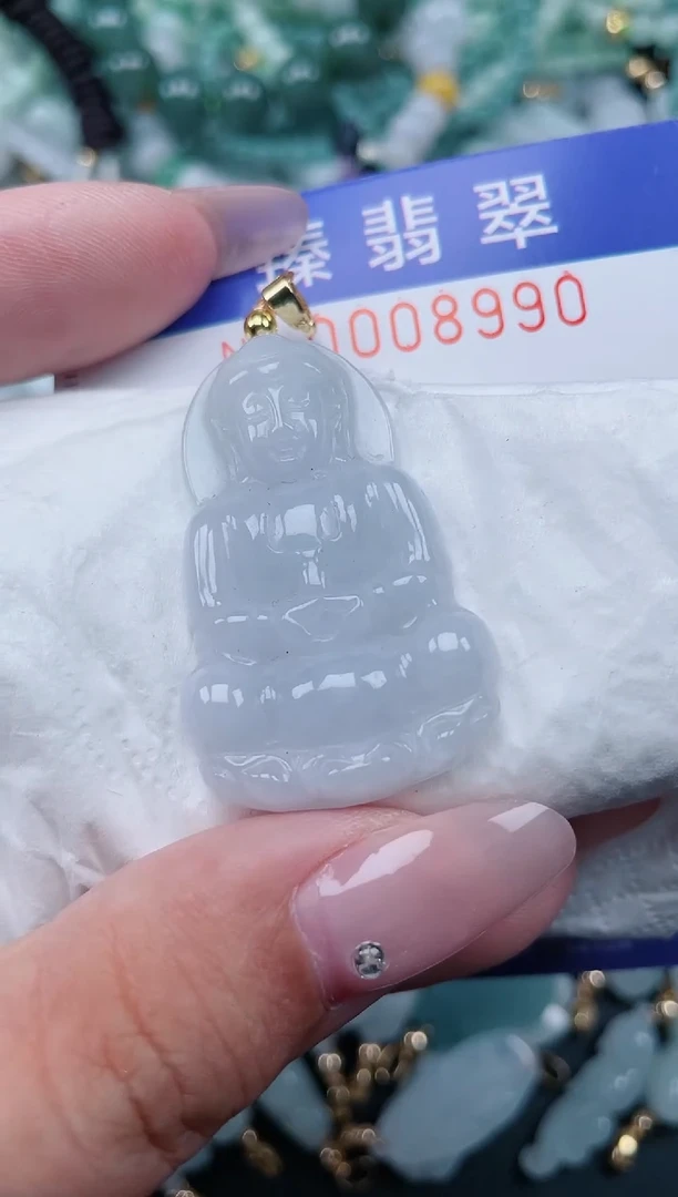 翡翠未镶嵌颈饰.0008990