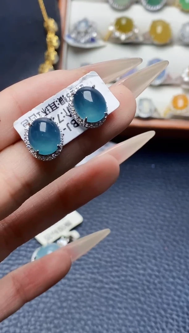 银S925镶嵌戒指翡翠3221