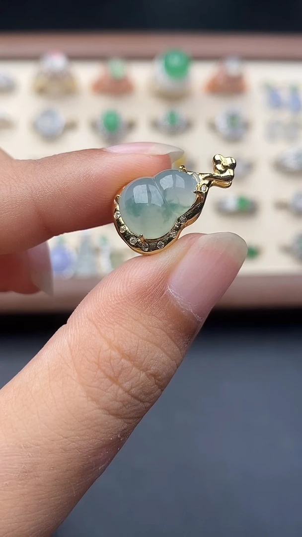 银S925镶嵌定制翡翠08707070