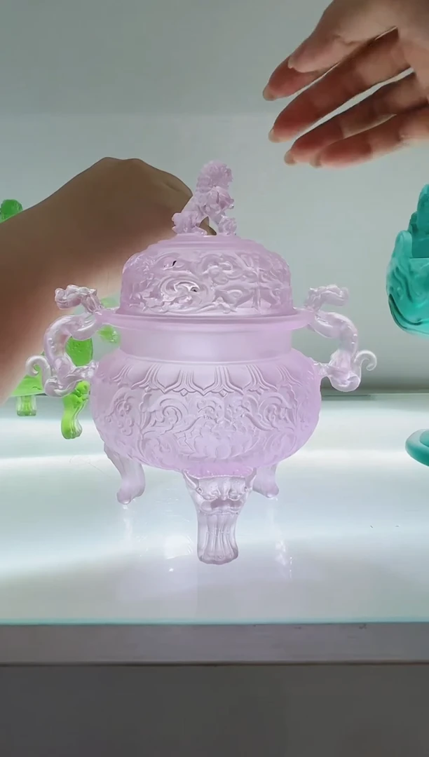 手工艺品琉璃古法琉璃帝王炉