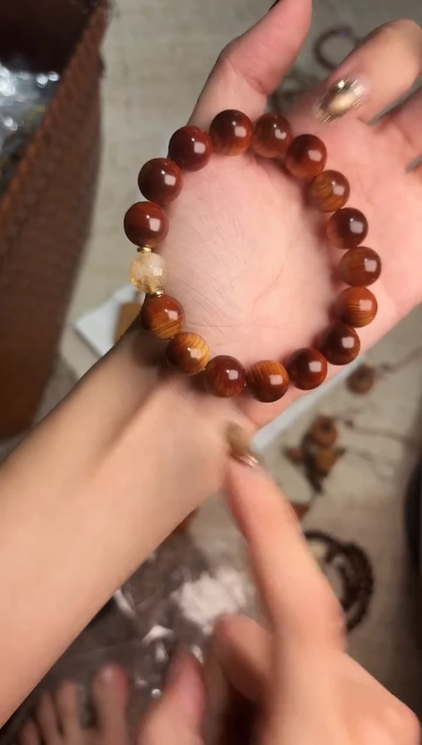 手串柏木未镶嵌玉化料崖柏单圈