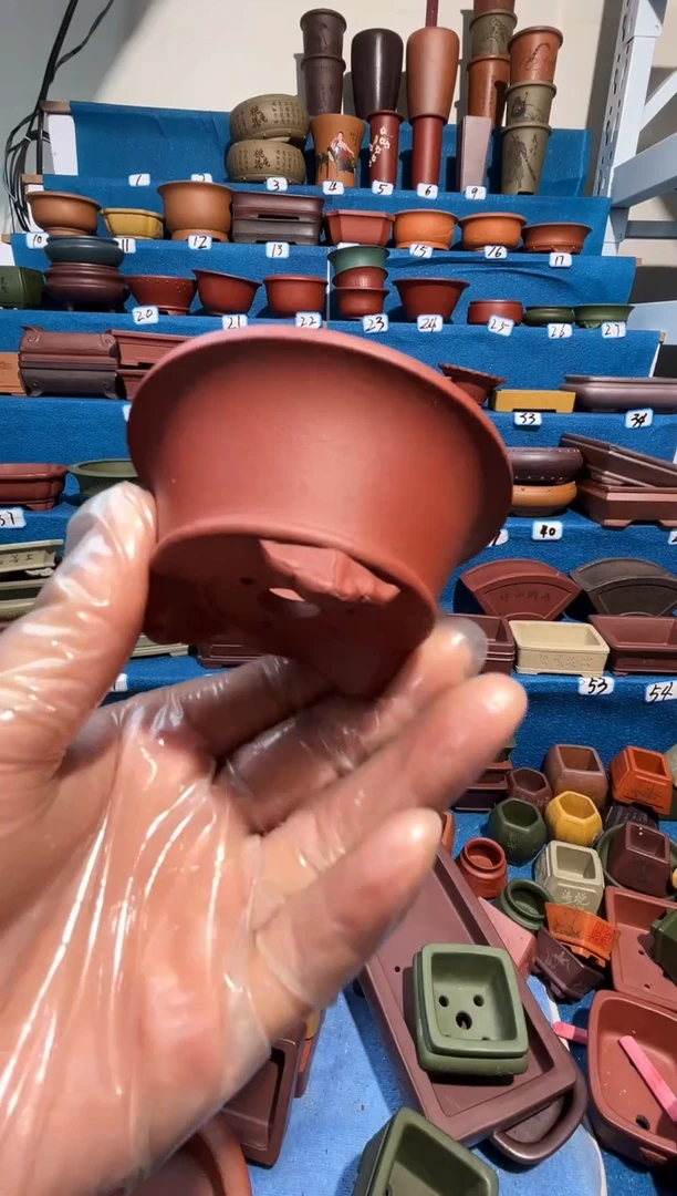 【闪购商品】紫砂紫砂花盆7*3