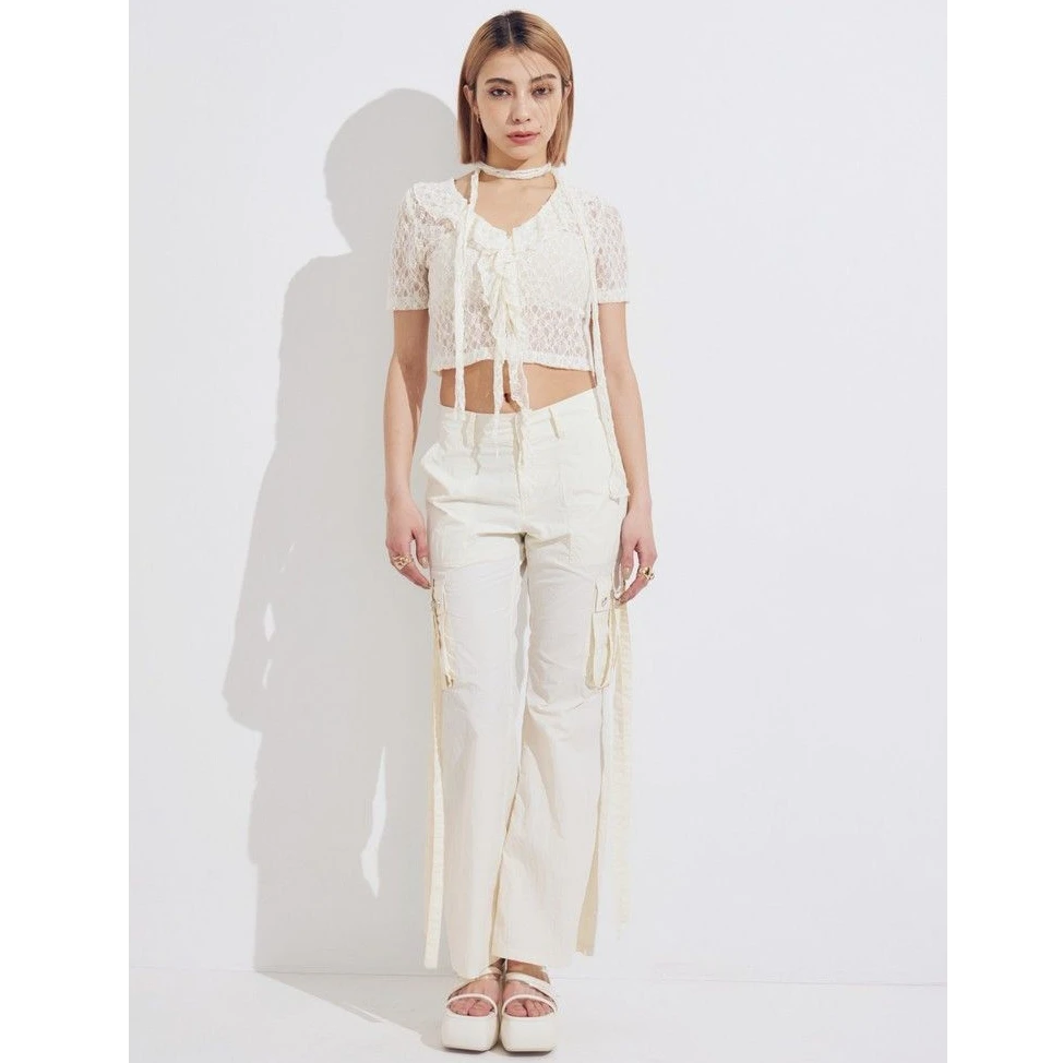 『咸鱼日单』E家新款工装口袋喇叭领裤