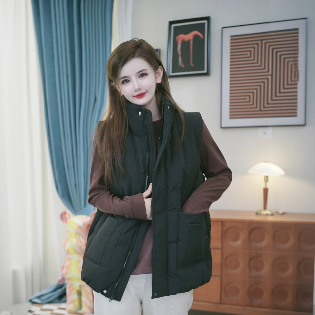 【工装马甲】2026新款宽松保暖棉马甲工装马夹单穿背心时尚休闲