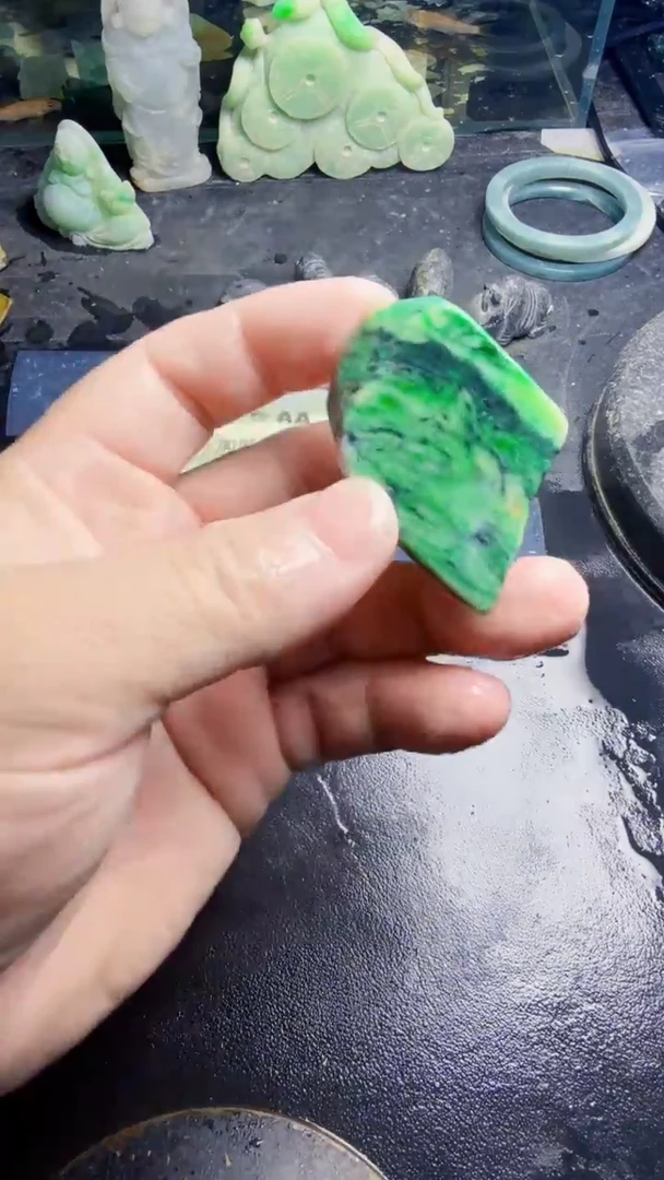 未镶嵌挂件翡翠天然翡翠1400.