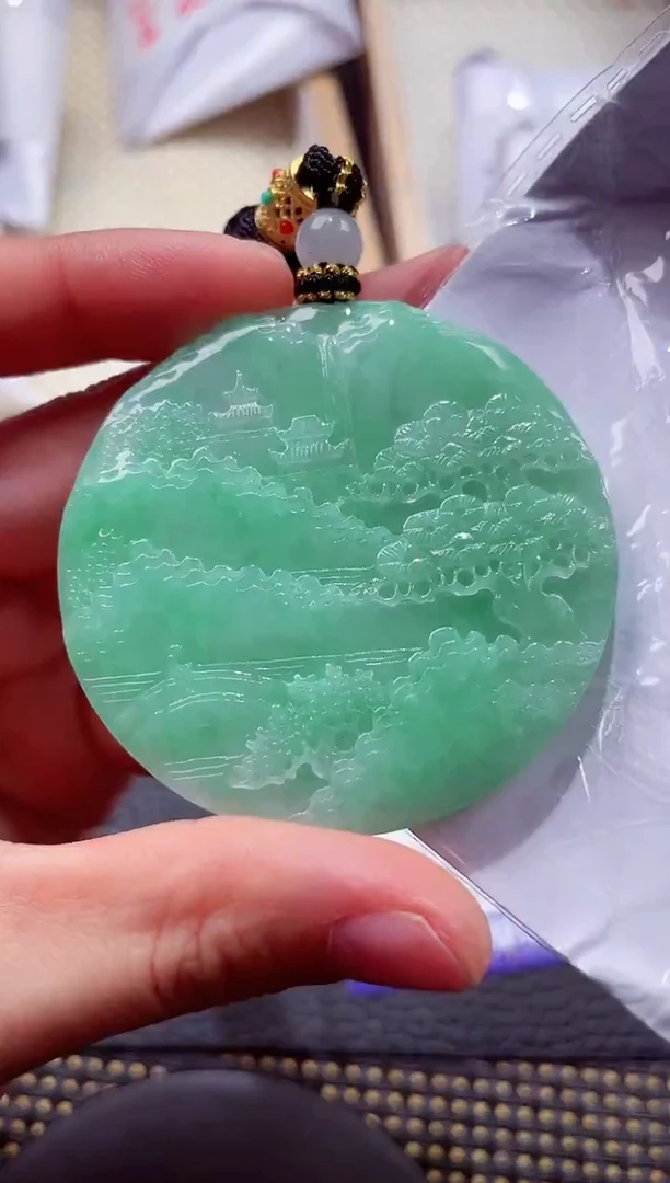 未镶嵌挂件翡翠000888