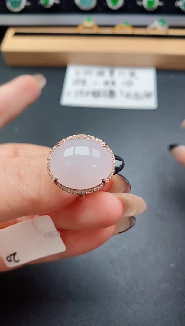 银S925镶嵌戒指翡翠508