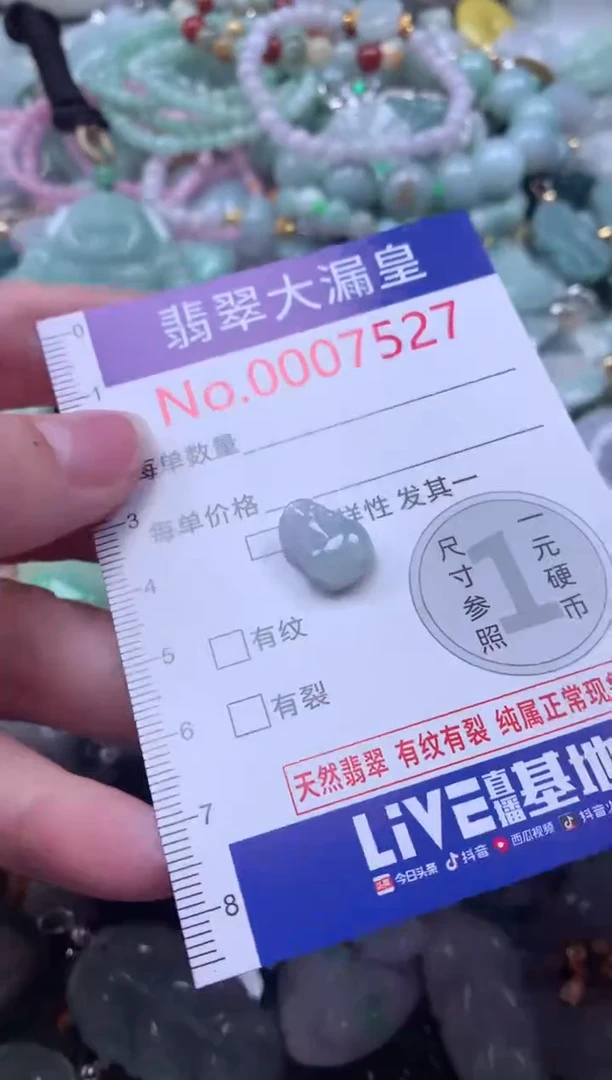 翡翠未镶嵌吊坠(不含链)7527