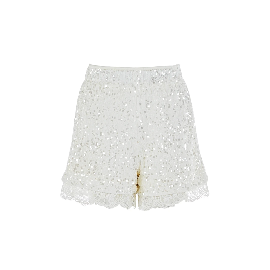 【宠粉专属】【白鹅仙钻】气质高腰网红时尚重工百搭短裤MEAF11R03820