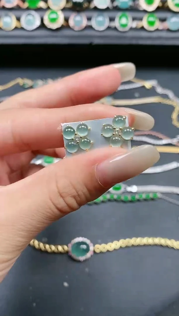 翡翠戒指银S925镶嵌111111