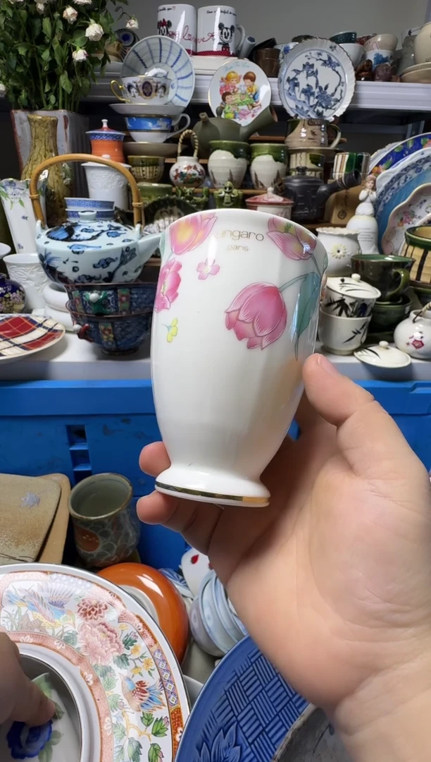中古瓷器，默认微瑕-020，温家罗的杯子