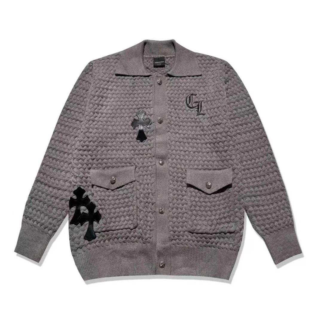 【大美专属】克家时尚潮流麻花毛衣开衫 NW1020