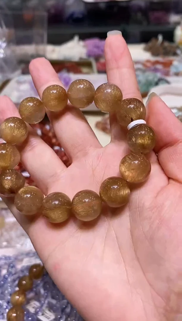 未镶嵌手链水晶多样性发其一铜发晶14+