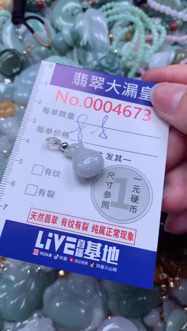 翡翠未镶嵌吊坠(不含链)4673