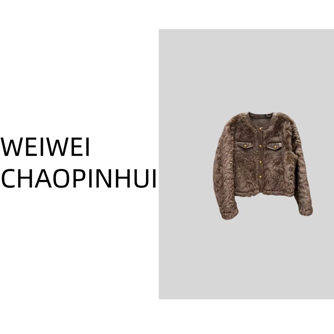 【薇薇高端欧货】秋冬季原创设计感轻奢名媛香风保暖外套- 31070750