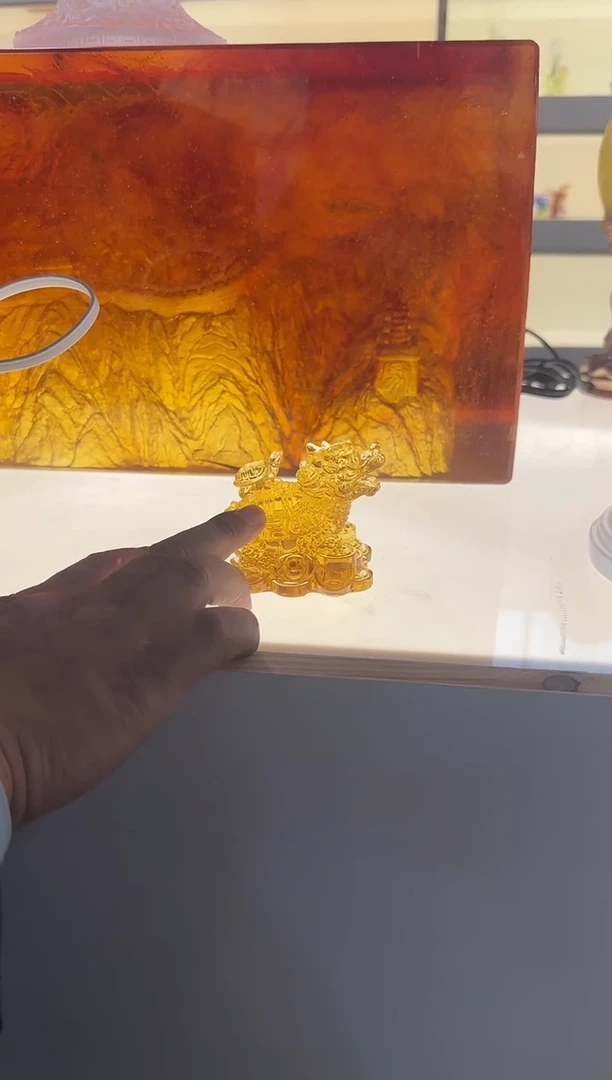 手工艺品琉璃母子龟