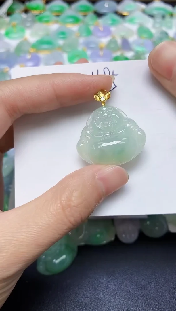 翡翠未镶嵌颈饰 天然缅甸翡翠A货