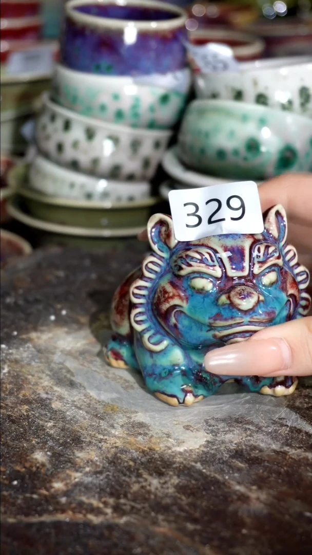 摆件精品窑变钧瓷茶器