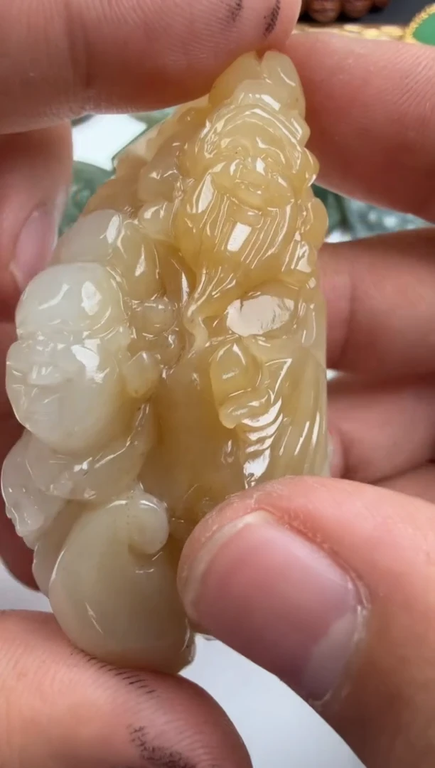 和田玉未镶嵌把件⸂****⸃和田玉