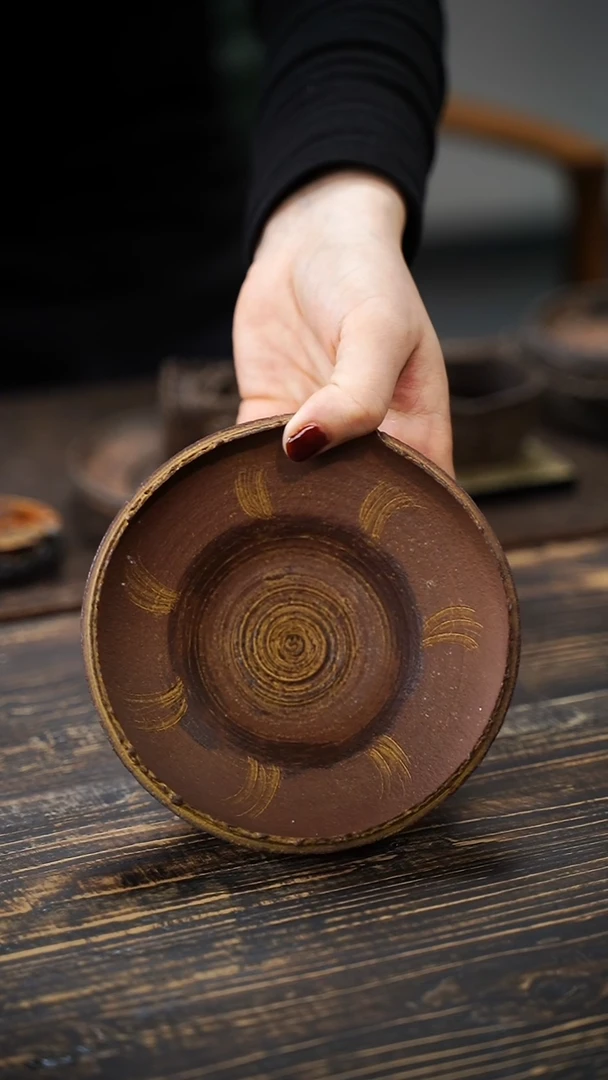 全手工制作  原矿紫砂壶承