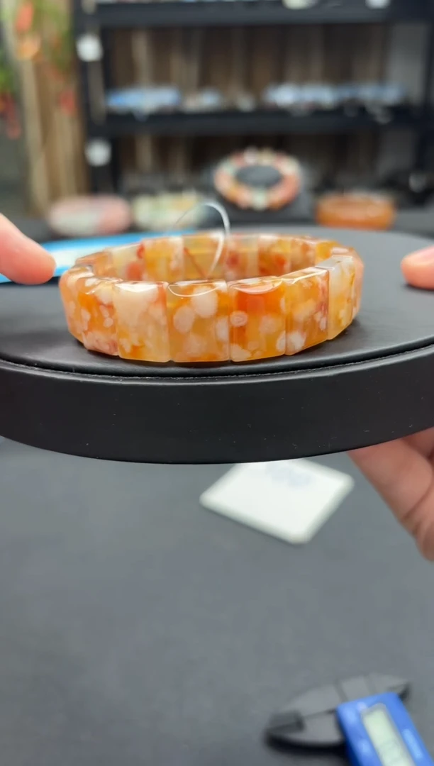 未镶嵌手串石英质玉218默认有瑕