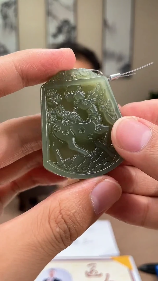 和田玉未镶嵌颈饰多样性拍一发一030082