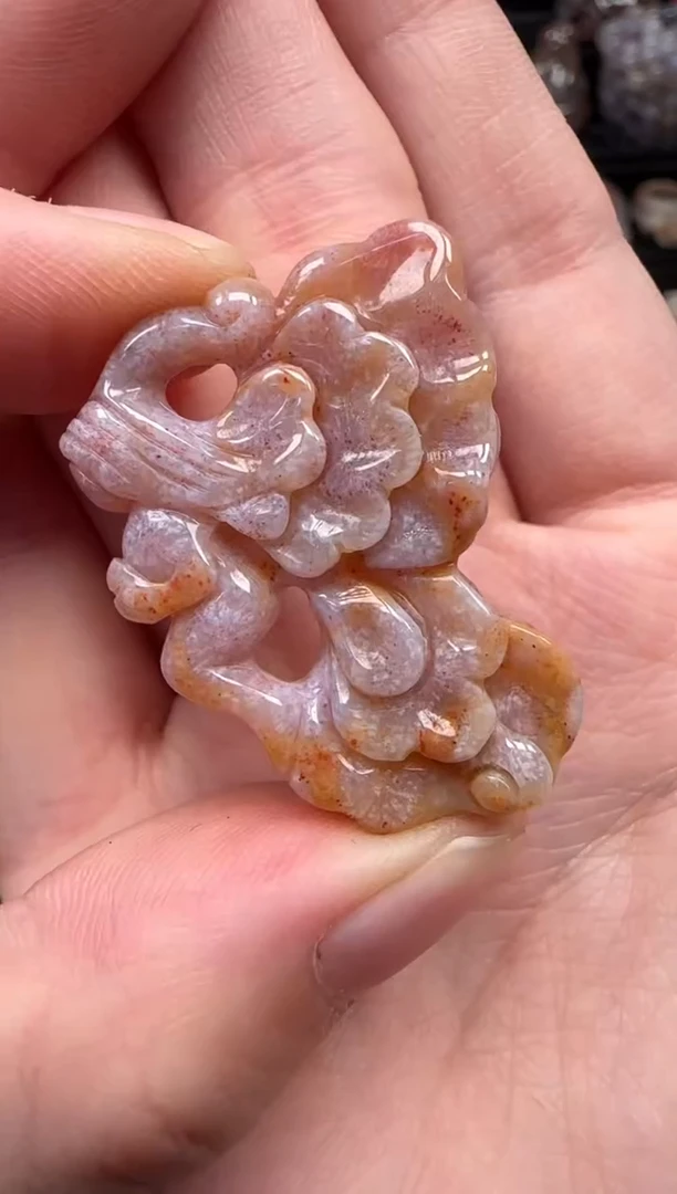 颈饰未镶嵌硅化珊瑚（珊瑚玉）130