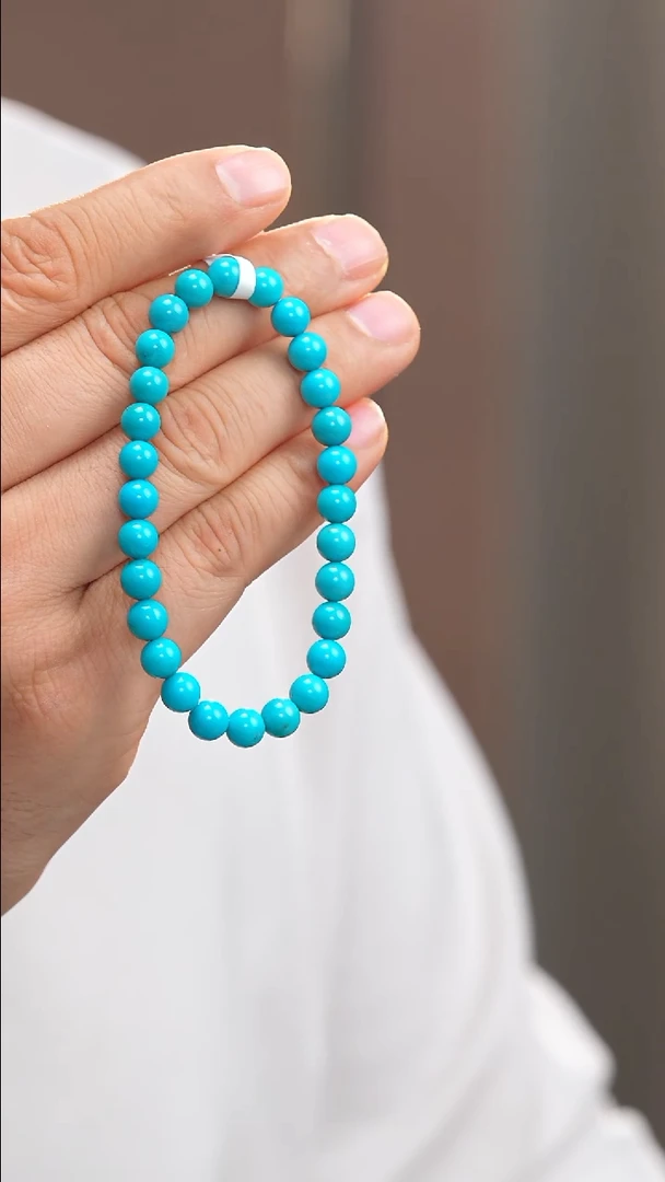 未镶嵌绿松石手链1