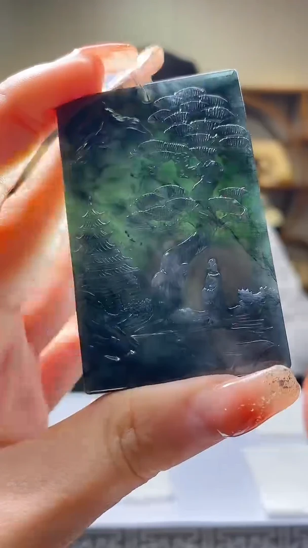 【闪购商品】定制翡翠未镶嵌36/0206/W/松柏