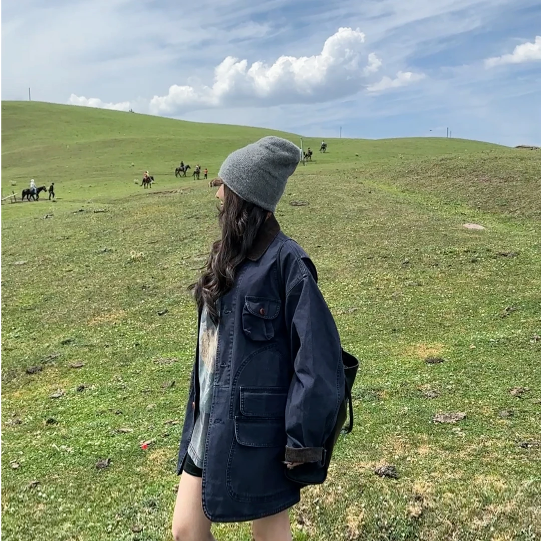 AMAZING IN | 1oo%棉 | 复古工装夹克外套女 A250701-AI57BTJ5508