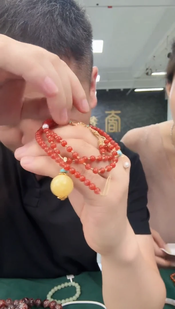 南红玛瑙未镶嵌项链南红项链