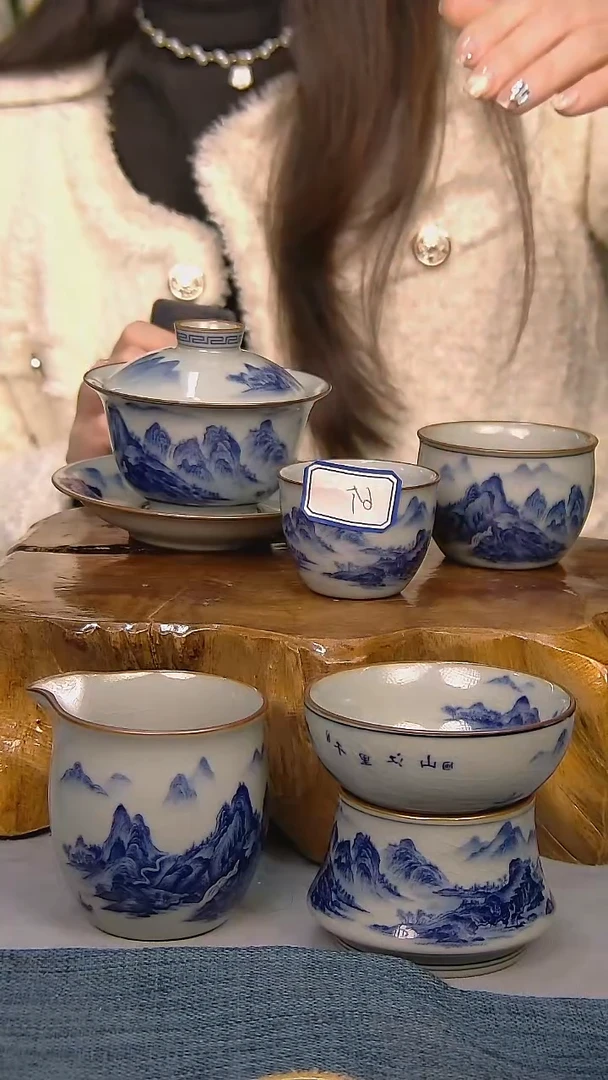 【闪购商品】简装家用款10件套 陶瓷家用茶具系列