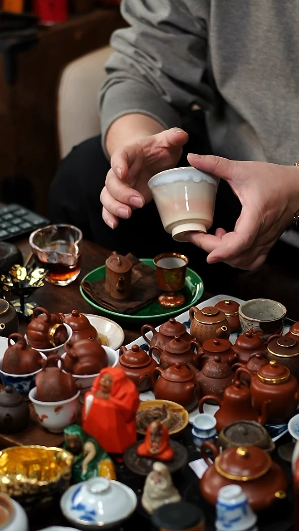 闪购38 萩烧茶杯功夫茶道具