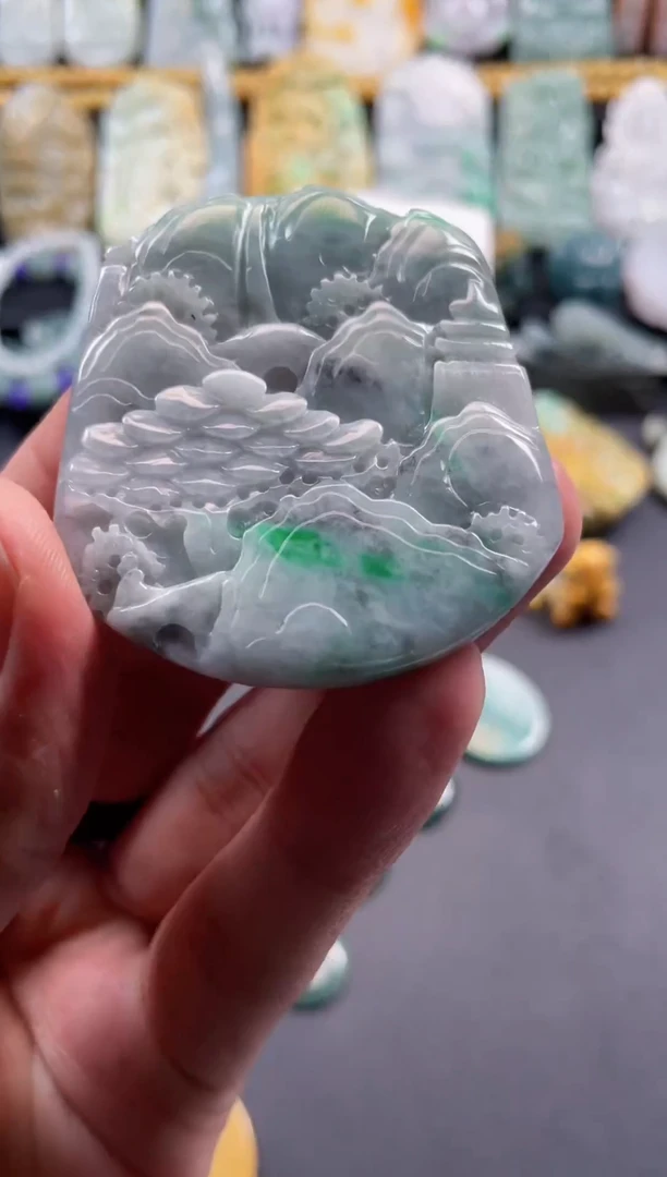 颈饰未镶嵌翡翠天然翡翠a货