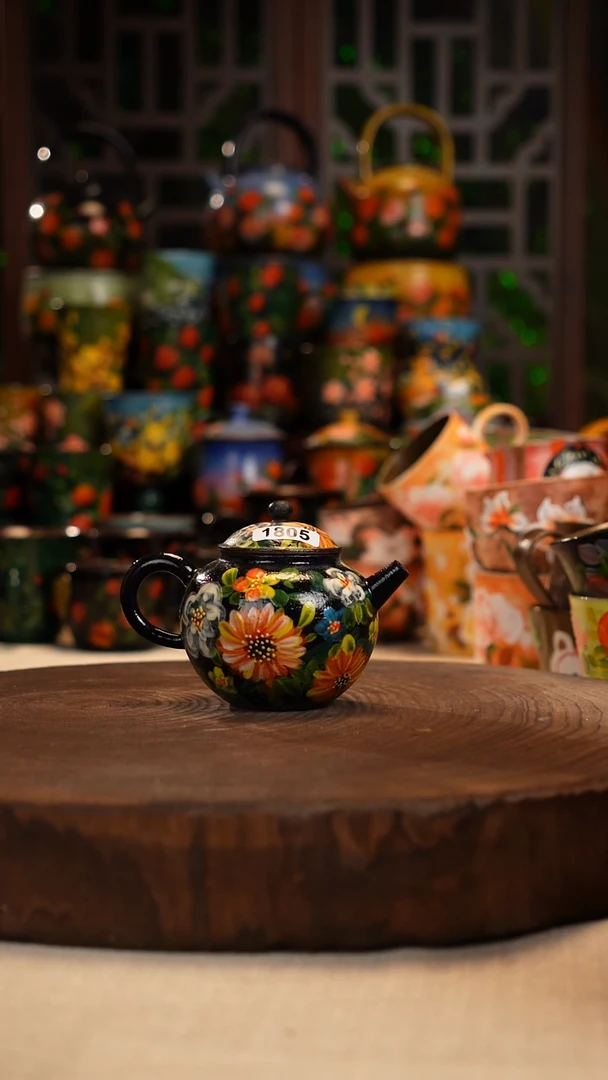 油画 手绘 釉 下彩