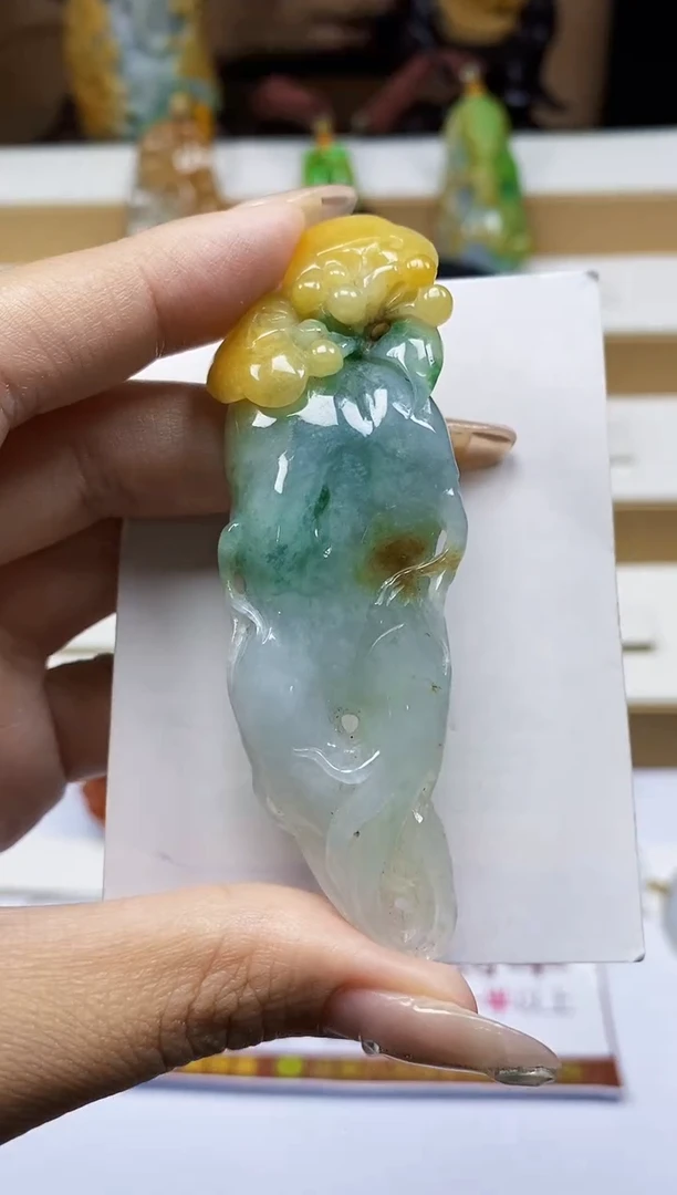 颈饰未镶嵌翡翠翡翠A货